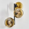 Koyoto Kogellampje, Wandlamp Goud, Duidelijk, 3-lichts