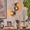 Koyoto Kogellampje, Wandlamp Duidelijk, Rookkleurig, 3-lichts