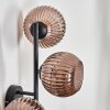 Koyoto Kogellampje, Wandlamp Koperkleurig, 3-lichts