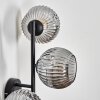 Ripoll Kogellampje, Wandlamp Rookkleurig, 3-lichts