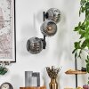 Ripoll Kogellampje, Wandlamp Rookkleurig, 3-lichts