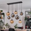Gastor Hanglamp, Kogellampje, Hanglamp Amber, Rookkleurig, 8-lichts