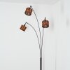 Cando Staande lamp Chroom, Zwart, 3-lichts