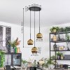 Koyoto Hanglamp, Kogellampje, Cluster hanglamp Goud, 3-lichts