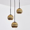 Koyoto Hanglamp, Kogellampje, Cluster hanglamp Goud, 3-lichts