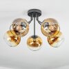 Koyoto Plafondlamp, Kogellampje 52 cm Goud, Duidelijk, 5-lichts