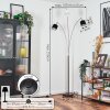 Bassagoda Staande lamp Nikkel mat, Zwart, 3-lichts