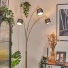 Bassagoda Staande lamp Messing, Zwart, 3-lichts