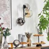 Ripoll Kogellampje, Wandlamp Amber, Duidelijk, Rookkleurig, 3-lichts