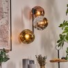 Ripoll Kogellampje, Wandlamp Chroom, Goud, Koperkleurig, Rookkleurig, 3-lichts