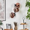 Ripoll Kogellampje, Wandlamp Duidelijk, Koperkleurig, 3-lichts