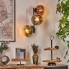 Ripoll Kogellampje, Wandlamp Chroom, Goud, Duidelijk, Koperkleurig, Rookkleurig, 3-lichts