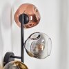 Ripoll Kogellampje, Wandlamp Chroom, Goud, Duidelijk, Koperkleurig, Rookkleurig, 3-lichts