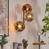 Ripoll Kogellampje, Wandlamp Chroom, Goud, Duidelijk, Koperkleurig, Rookkleurig, 3-lichts