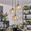 Koyoto Hanglamp, Kogellampje, Cluster hanglamp Amber, Duidelijk, 3-lichts
