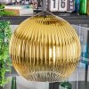 Koyoto Hanglamp, Kogellampje, Cluster hanglamp Goud, Duidelijk, 3-lichts
