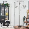 Yaak Staande lamp Nikkel mat, Zwart, 3-lichts