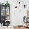 Alsen Staande lamp Nikkel mat, Zwart, 3-lichts