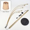 Lindberg Staande lamp Messing, Zwart, 5-lichts