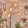Soungou Staande lamp Chroom, Zwart, 5-lichts