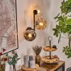 Ripoll Kogellampje, Wandlamp Amber, Duidelijk, Rookkleurig, 3-lichts