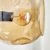 Ripoll Kogellampje, Wandlamp Amber, Duidelijk, Rookkleurig, 3-lichts