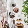 Ripoll Kogellampje, Wandlamp Chroom, Koperkleurig, Rookkleurig, 3-lichts