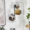 Ripoll Kogellampje, Wandlamp Chroom, Goud, Rookkleurig, 3-lichts