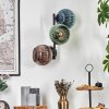 Koyoto Kogellampje, Wandlamp Blauw, Groen, Koperkleurig, 3-lichts