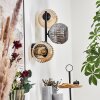 Ripoll Kogellampje, Wandlamp Amber, Rookkleurig, 3-lichts