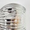 Ripoll Kogellampje, Wandlamp Chroom, Duidelijk, Rookkleurig, 3-lichts
