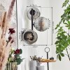 Ripoll Kogellampje, Wandlamp Chroom, Duidelijk, Rookkleurig, 3-lichts