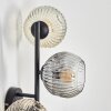 Ripoll Kogellampje, Wandlamp Amber, Duidelijk, Rookkleurig, 3-lichts