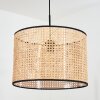 Ramila Hanglamp, Hanglamp Natuurlijke kleuren, Zwart, 1-licht