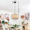 Ramila Hanglamp, Hanglamp Natuurlijke kleuren, Zwart, 1-licht