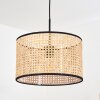 Ramila Hanglamp, Hanglamp Natuurlijke kleuren, Zwart, 1-licht