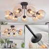 Koyoto Plafondlamp, Kogellampje Amber, Duidelijk, 7-lichts