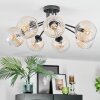 Koyoto Plafondlamp, Kogellampje Amber, Duidelijk, 7-lichts