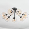 Koyoto Plafondlamp, Kogellampje Amber, Duidelijk, 7-lichts