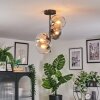 Koyoto Plafondlamp, Kogellampje Amber, Duidelijk, Rookkleurig, 4-lichts