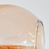 Koyoto Plafondlamp, Kogellampje Amber, Duidelijk, 4-lichts