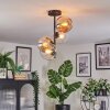 Koyoto Plafondlamp, Kogellampje Amber, Duidelijk, 4-lichts