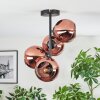 Koyoto Plafondlamp, Kogellampje Koperkleurig, 4-lichts