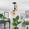 Koyoto Plafondlamp, Kogellampje Amber, Duidelijk, 4-lichts