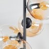 Koyoto Plafondlamp, Kogellampje Amber, Duidelijk, 4-lichts