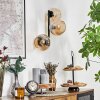 Koyoto Kogellampje, Wandlamp Amber, 3-lichts