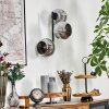 Ripoll Kogellampje, Wandlamp Chroom, Rookkleurig, 3-lichts