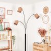 Soungou Staande lamp Zwart, 3-lichts