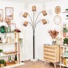 Soungou Staande lamp Chroom, Zwart, Wit, 5-lichts