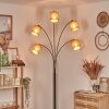 Soungou Staande lamp Chroom, Zwart, Wit, 5-lichts